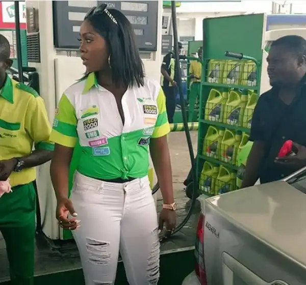 Photos: Tiwa Savage Step Out In A Forte Oil Top & White Jeans